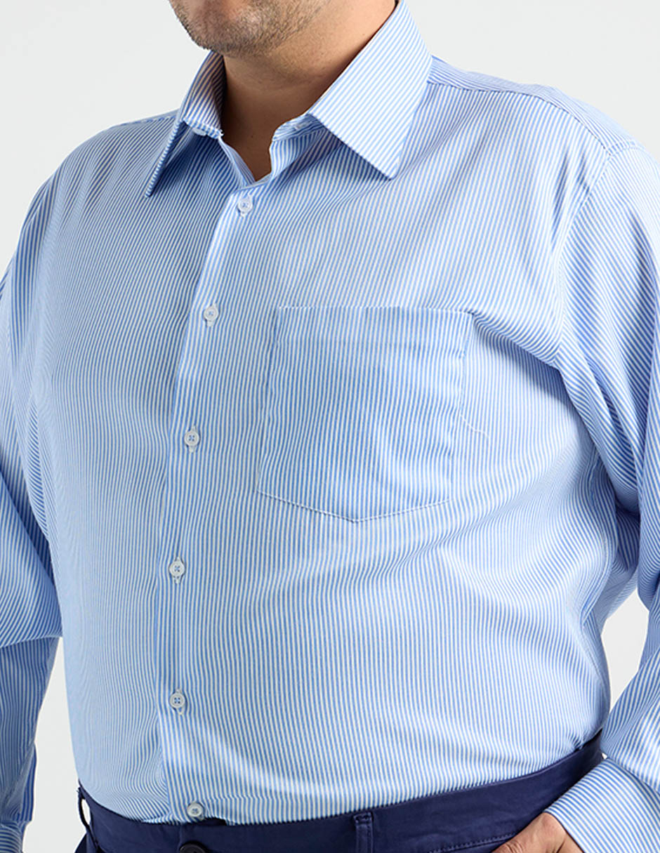 Camisa formal manga larga para hombre