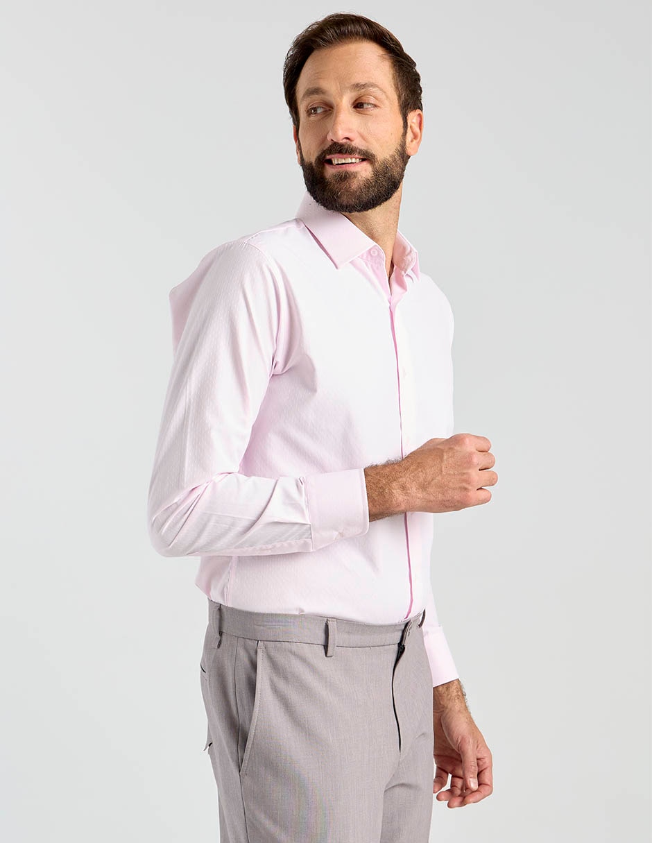 Camisa formal manga larga para hombre 5
