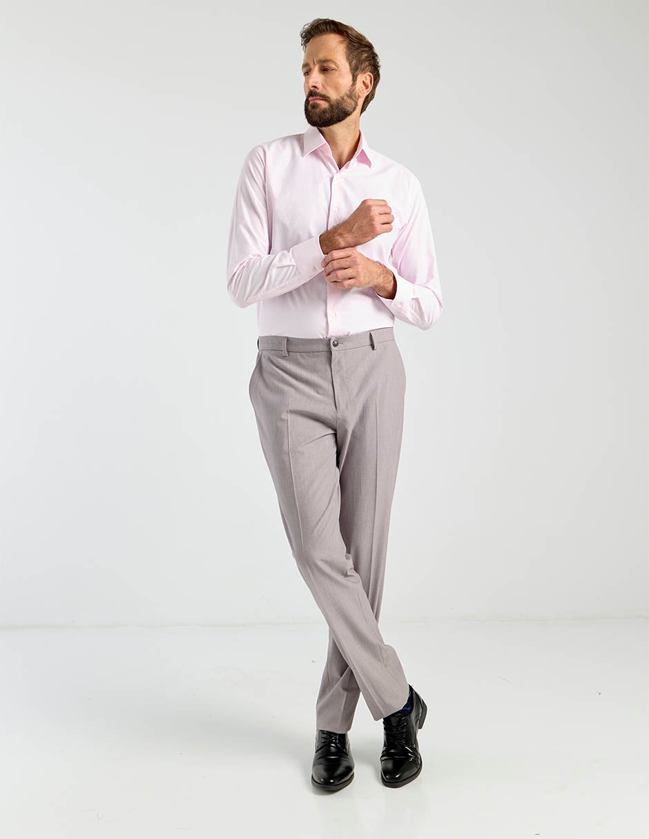 Camisa formal manga larga para hombre 4