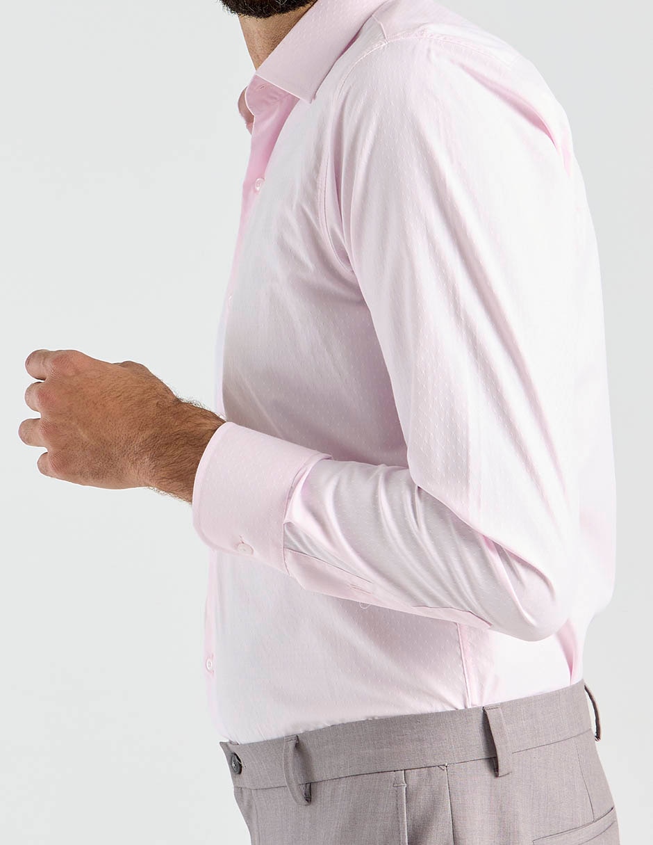 Camisa formal manga larga para hombre 2