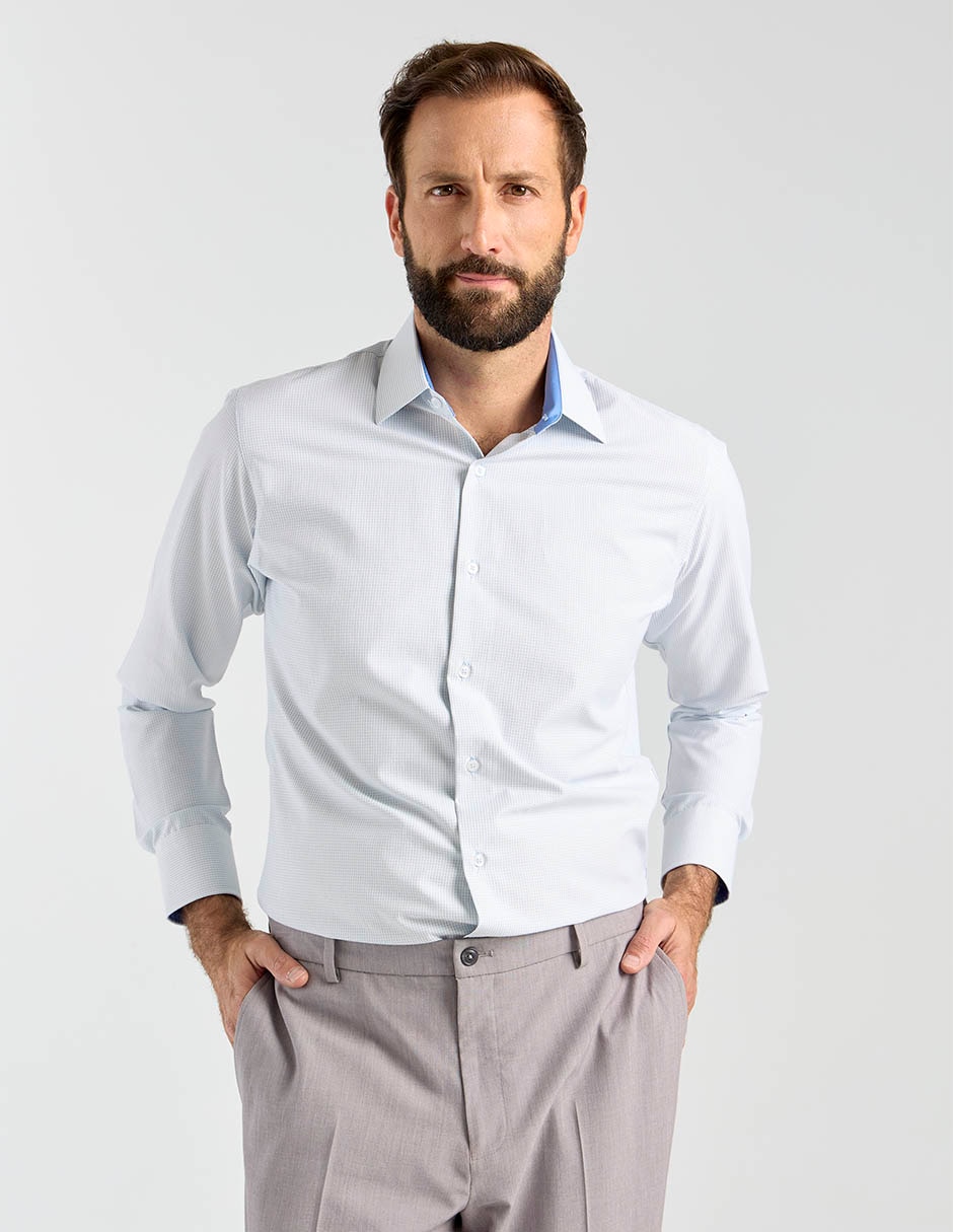 Camisa de vestir manga larga para hombre Camisa de vestir manga larga para hombre