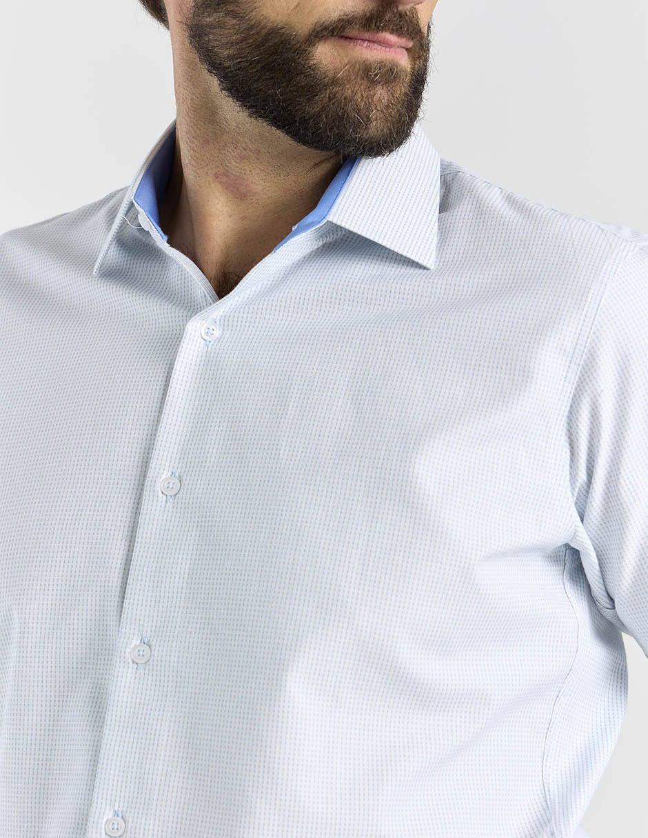 Camisa de vestir Parllieni manga larga para hombre