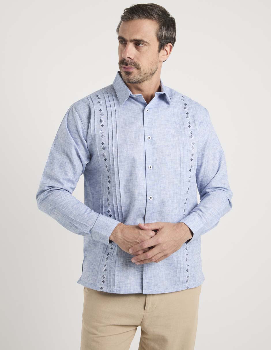 Guayabera manga larga para hombre Guayabera manga larga para hombre