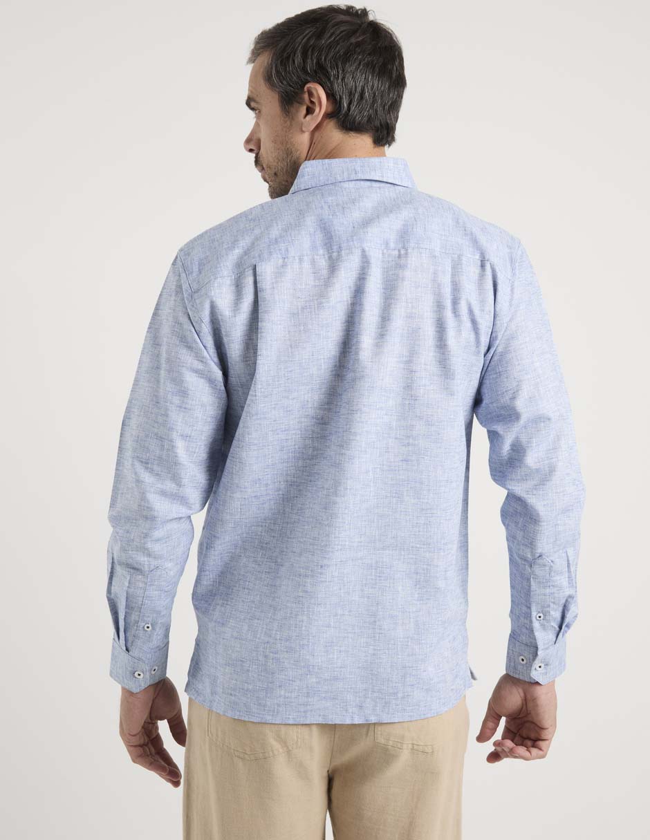 Guayabera manga larga para hombre 6