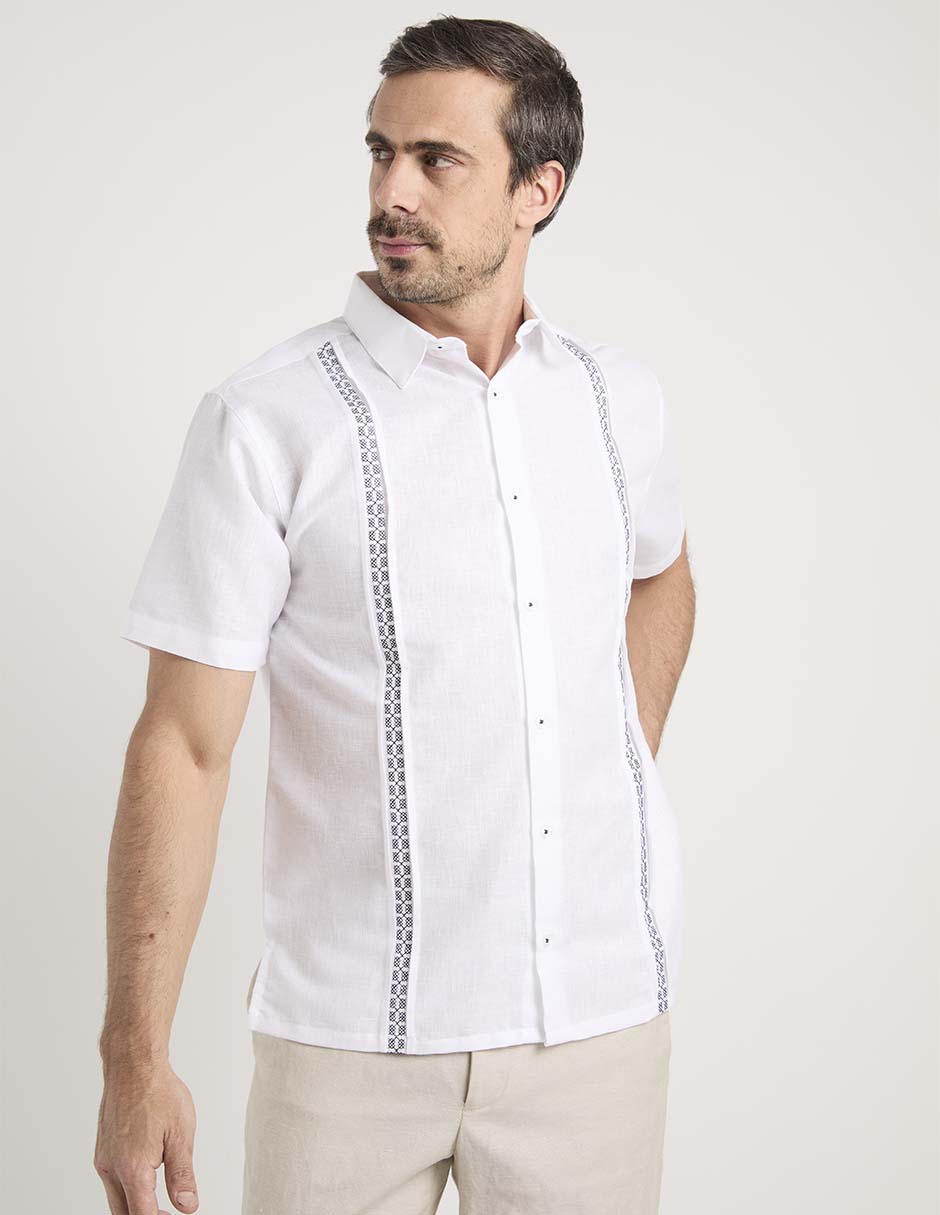 Guayabera manga corta para hombre 5