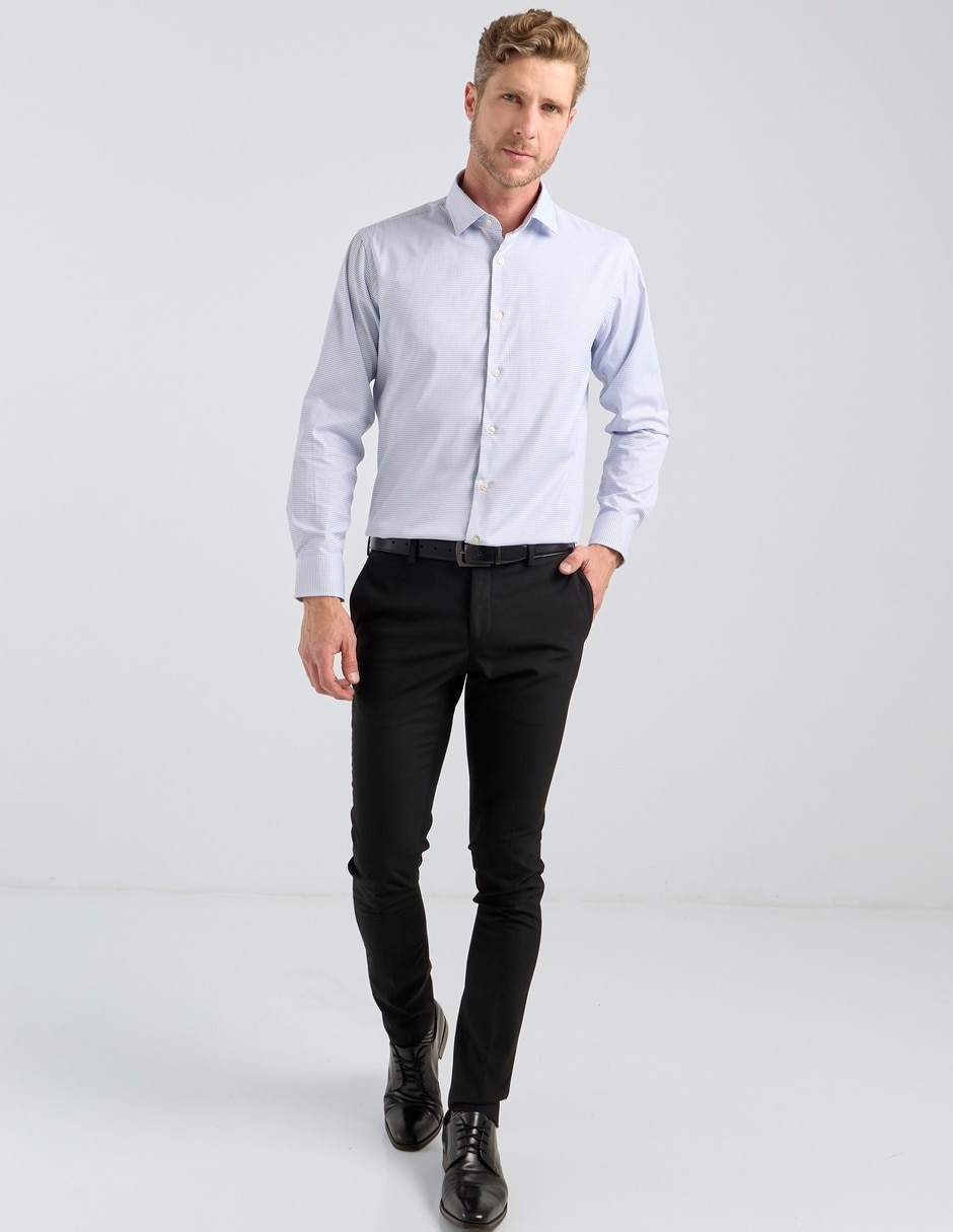 Camisa formal manga larga para hombre