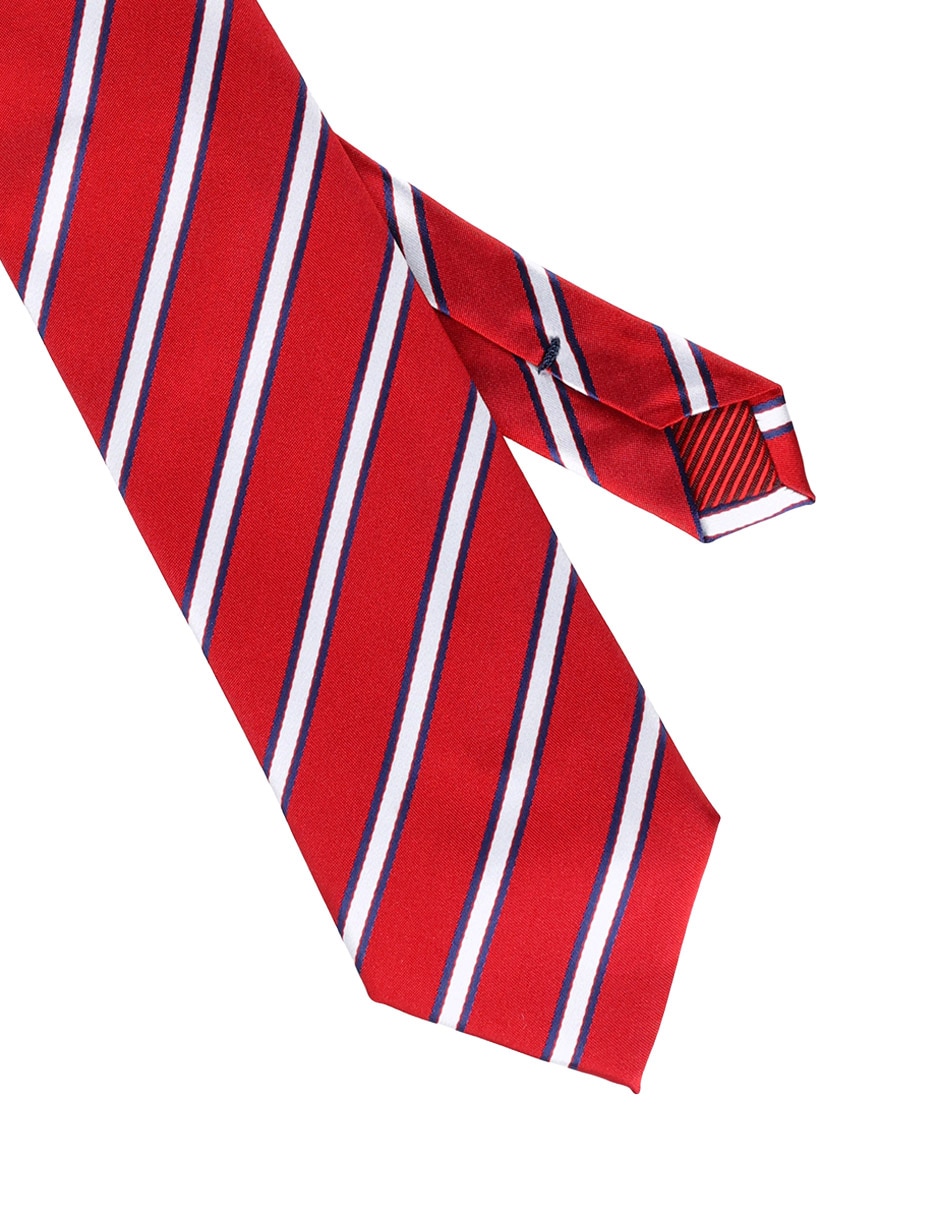 Corbata regular estampado a rayas para hombre 3