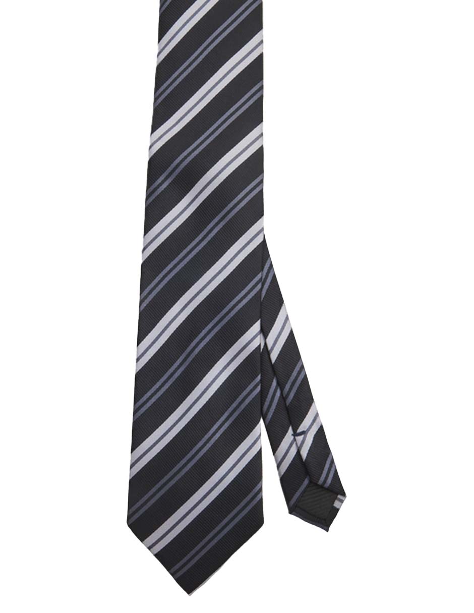 Corbata regular estampado a rayas para hombre