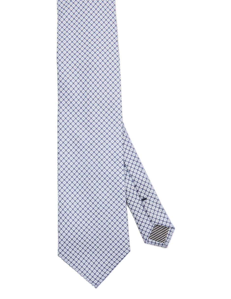 Corbata regular estampado microprint para hombre