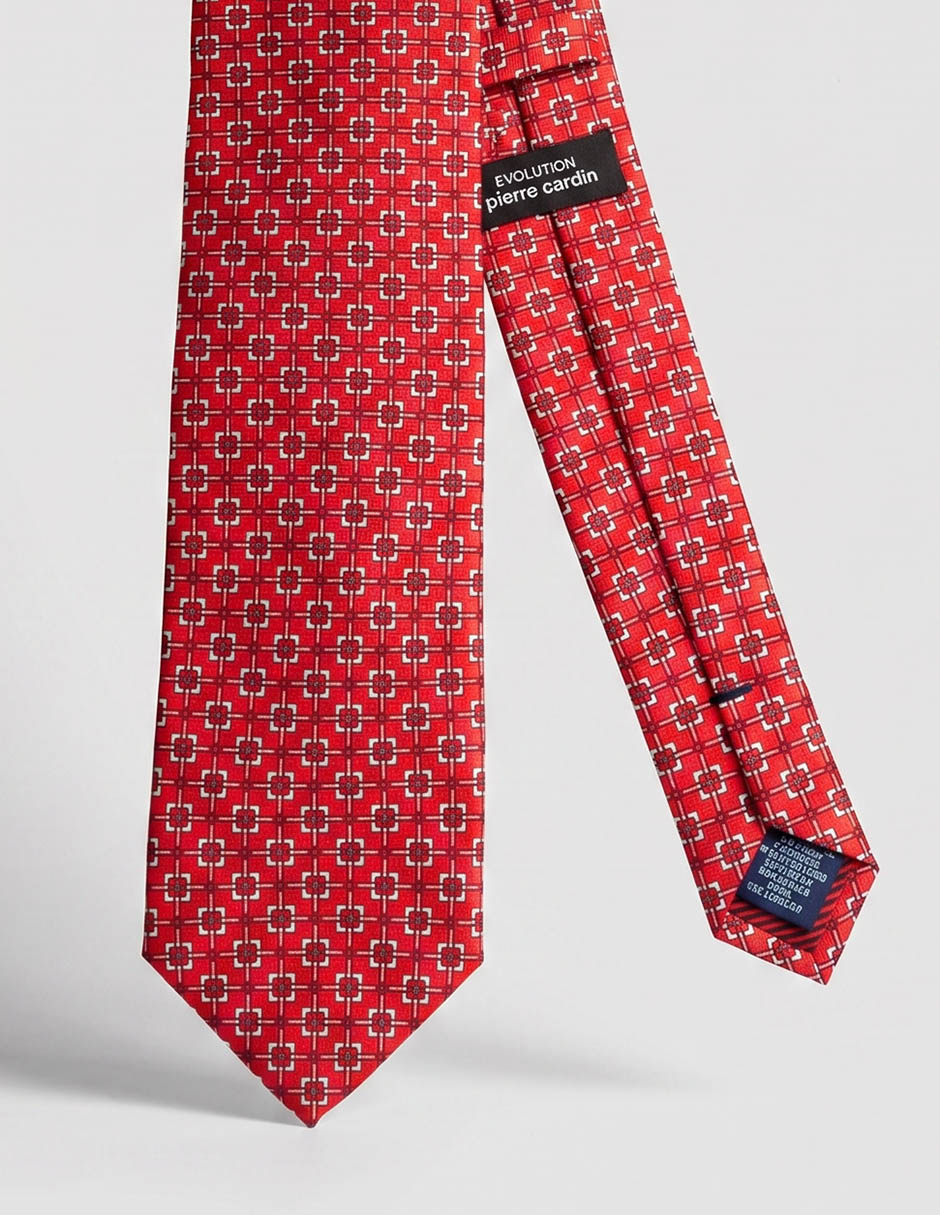 Corbata Pierre Cardin regular estampado a cuadros para hombre