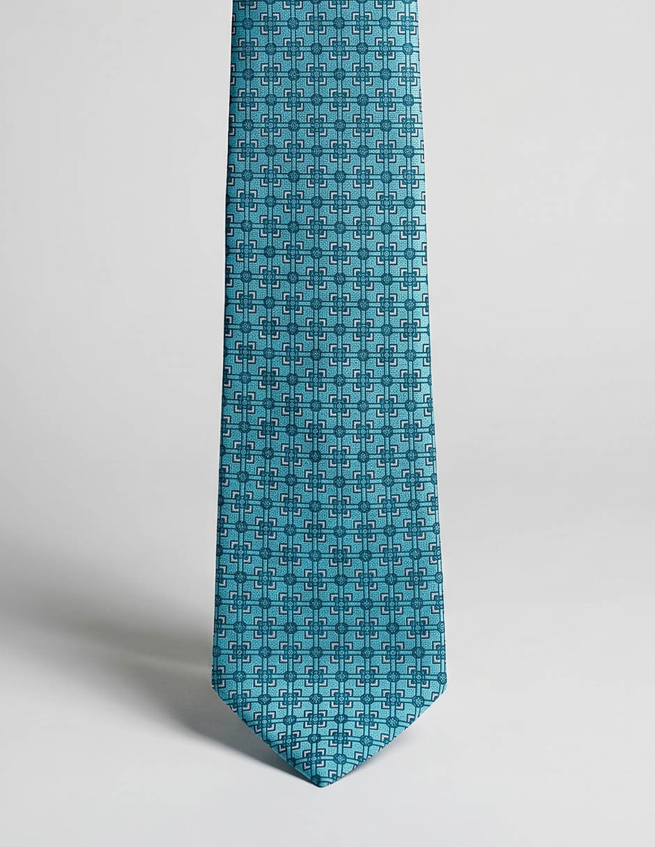 Corbata regular estampado a cuadros para hombre
