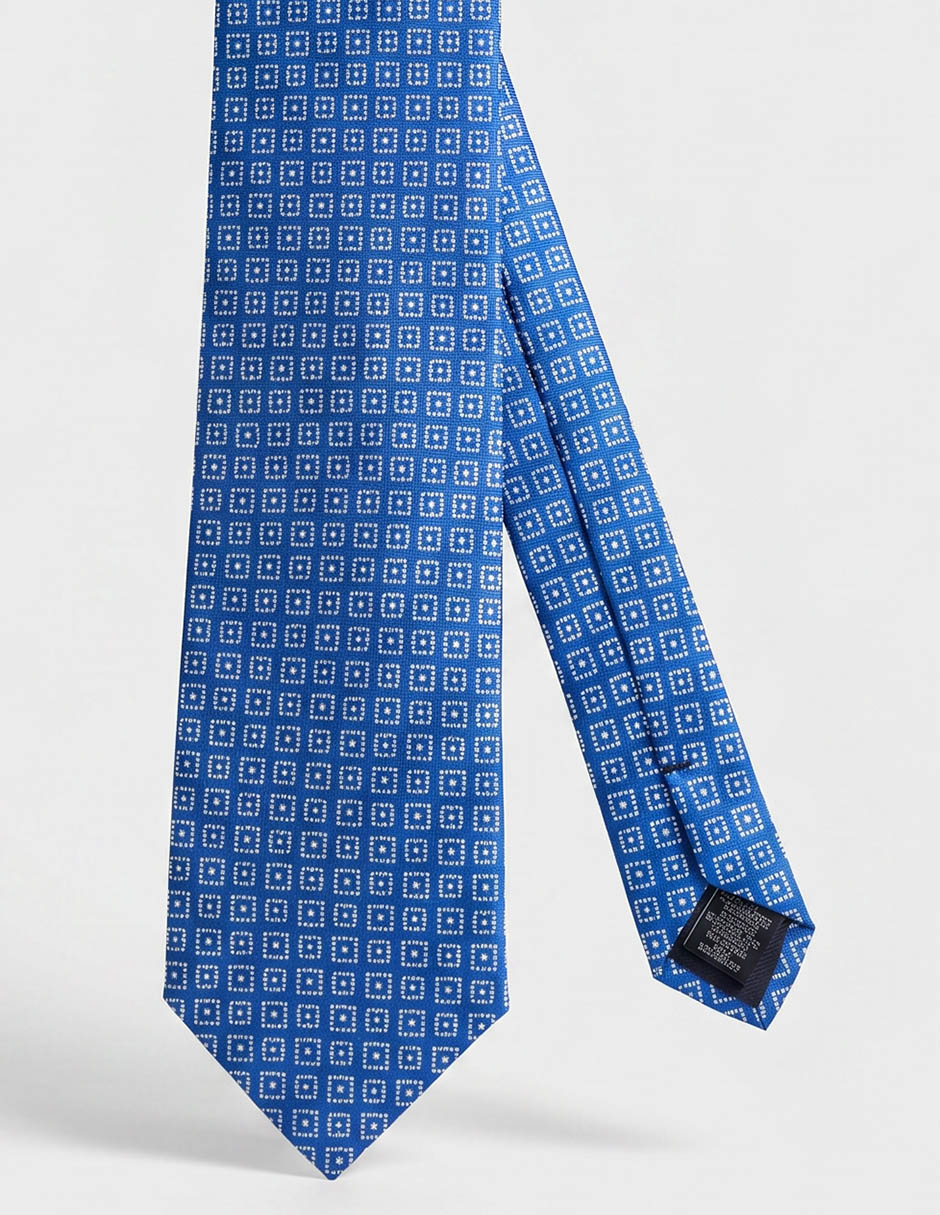 Corbata regular estampado floral para hombre