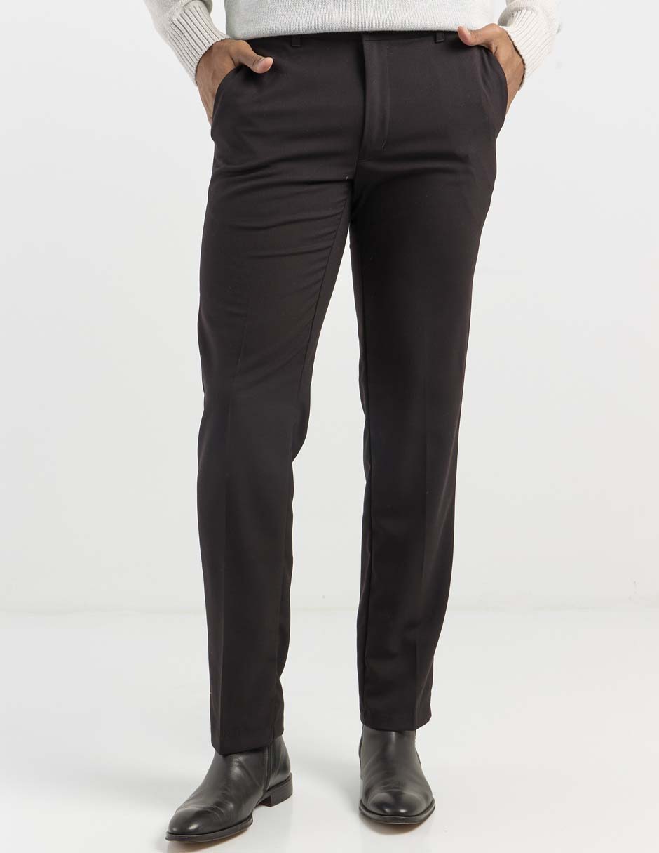 Pantalón de vestir straight de algodón para hombre