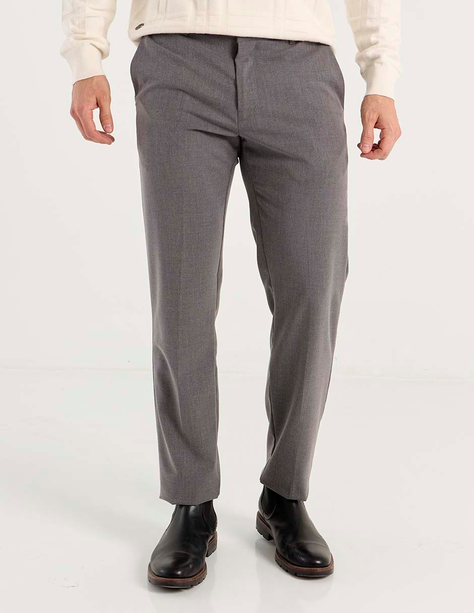 Pantalón de vestir slim de algodón para hombre Pantalón de vestir slim de algodón para hombre