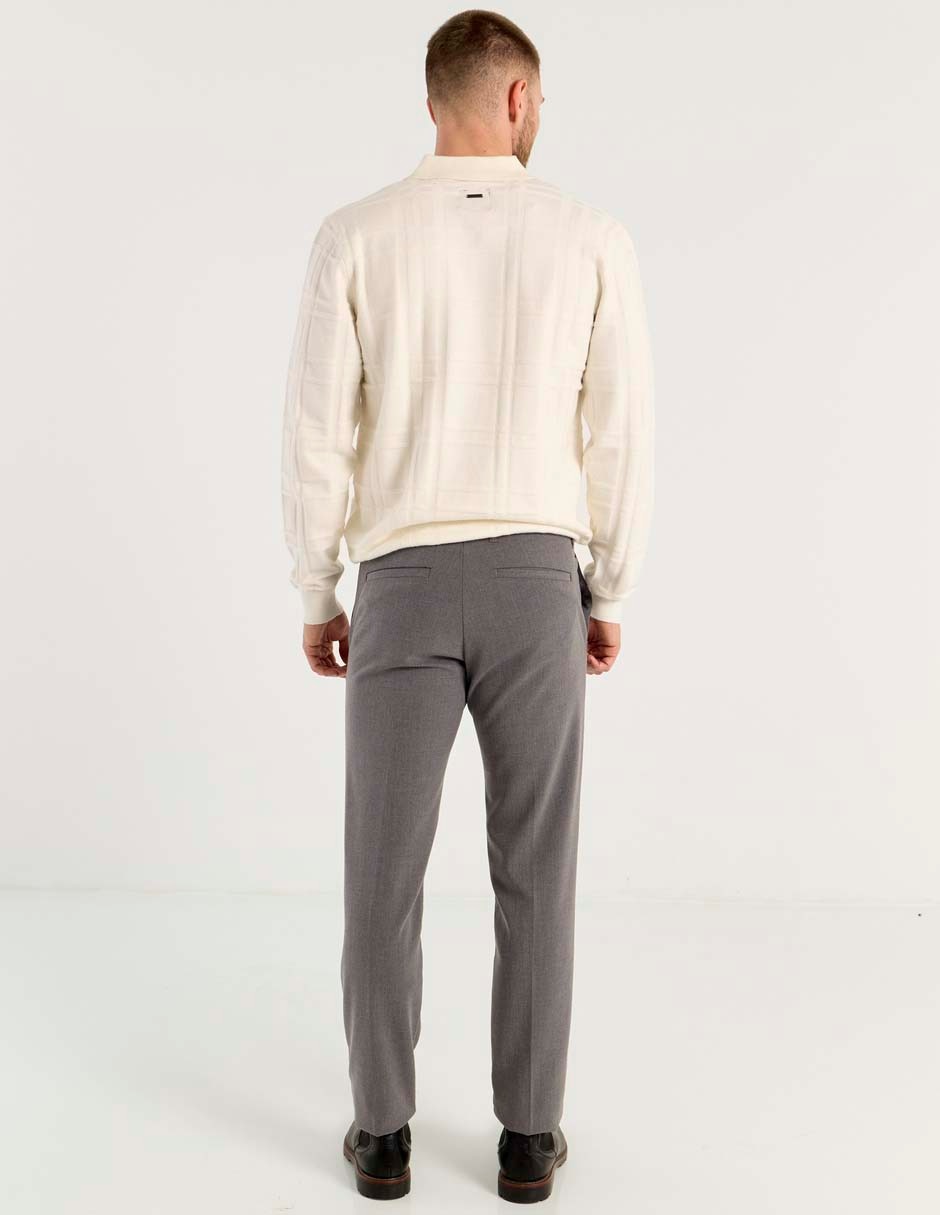 Pantalón de vestir slim de algodón para hombre 4