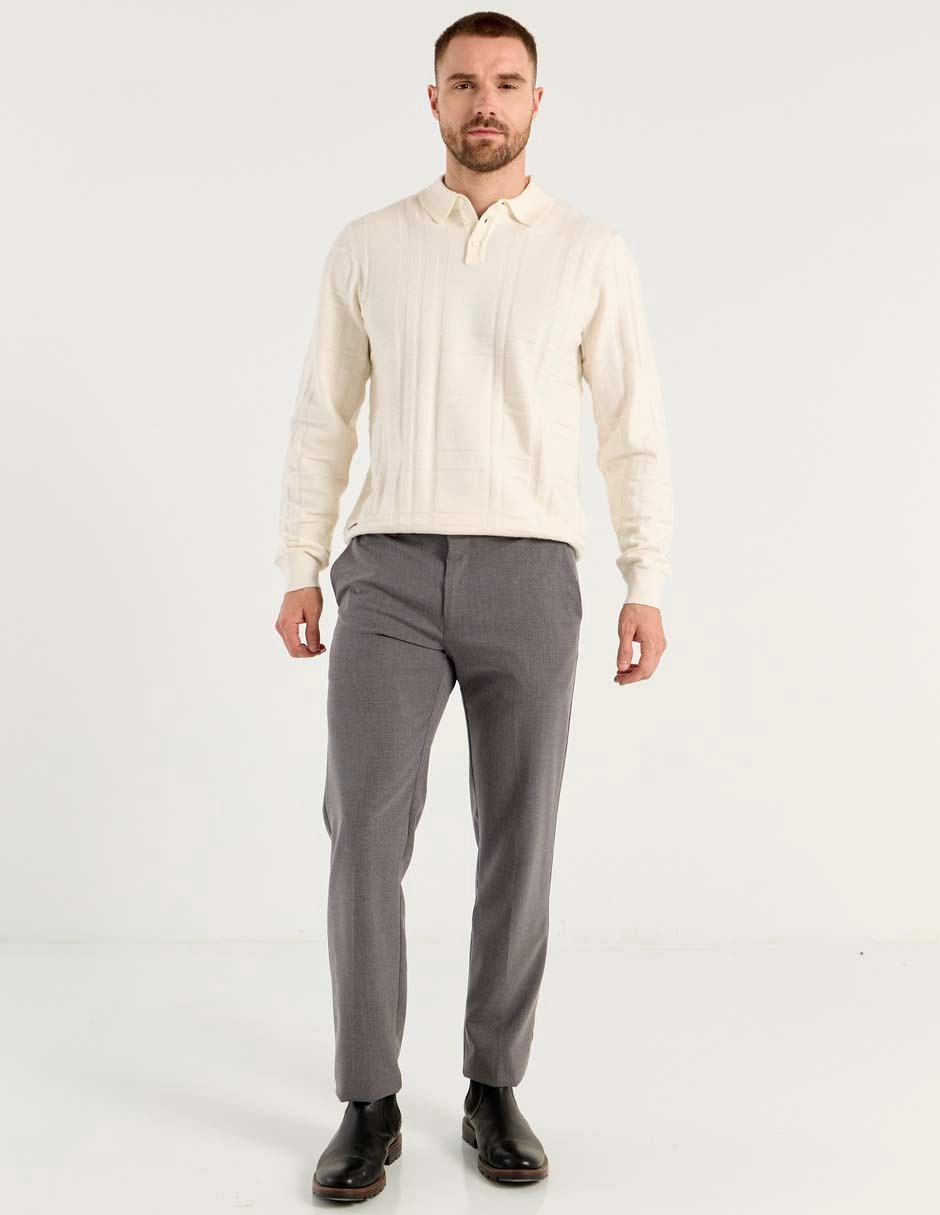 Pantalón de vestir slim de algodón para hombre 3