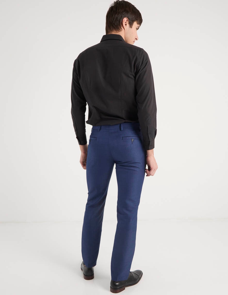 Pantalón de vestir slim de algodón para hombre 6