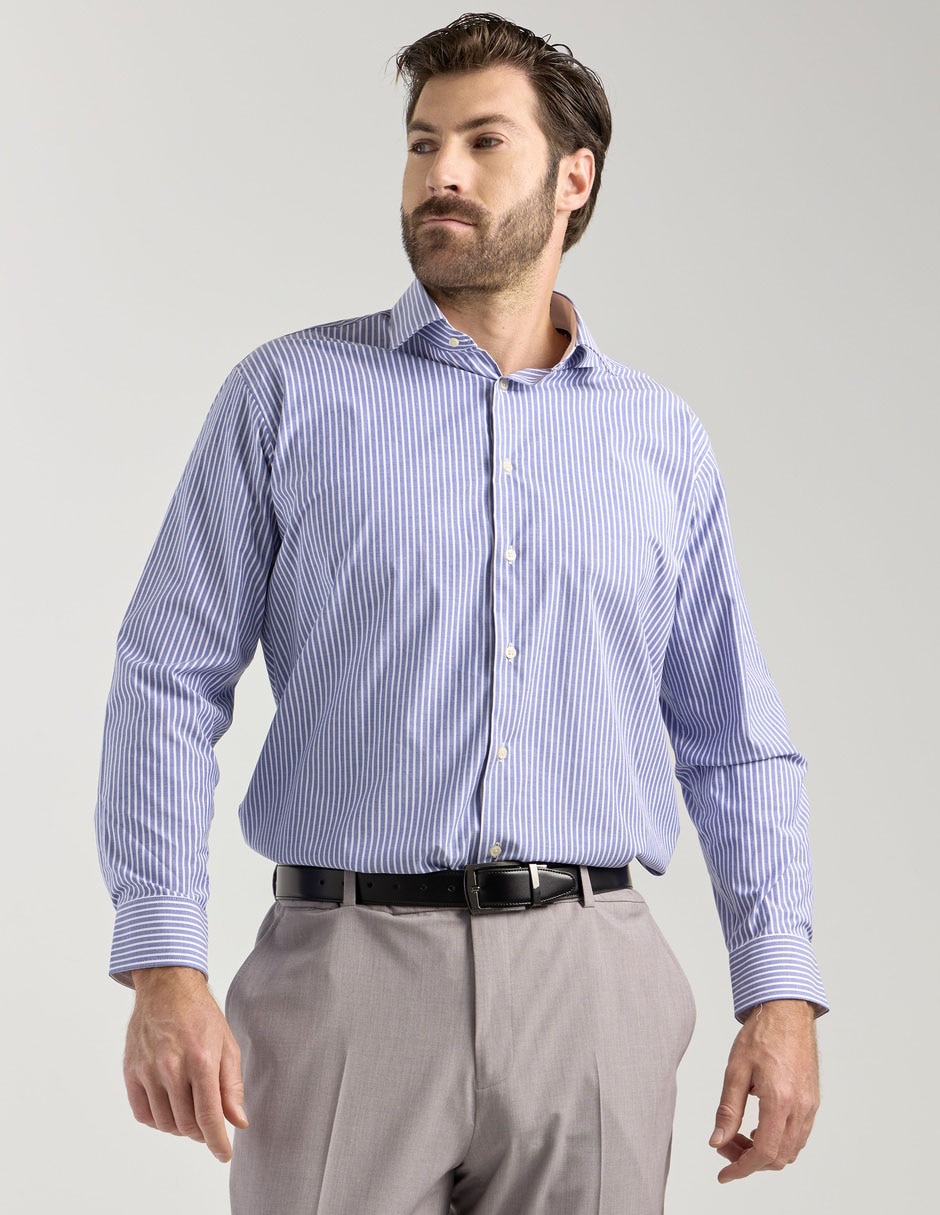 Camisa formal de algodón manga larga para hombre Camisa formal de algodón manga larga para hombre