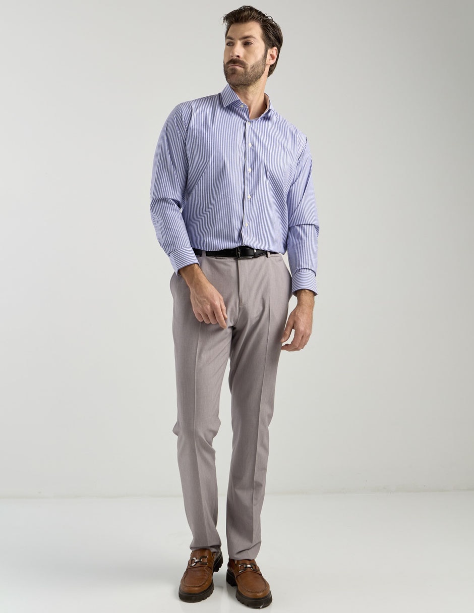 Camisa formal de algodón manga larga para hombre 3