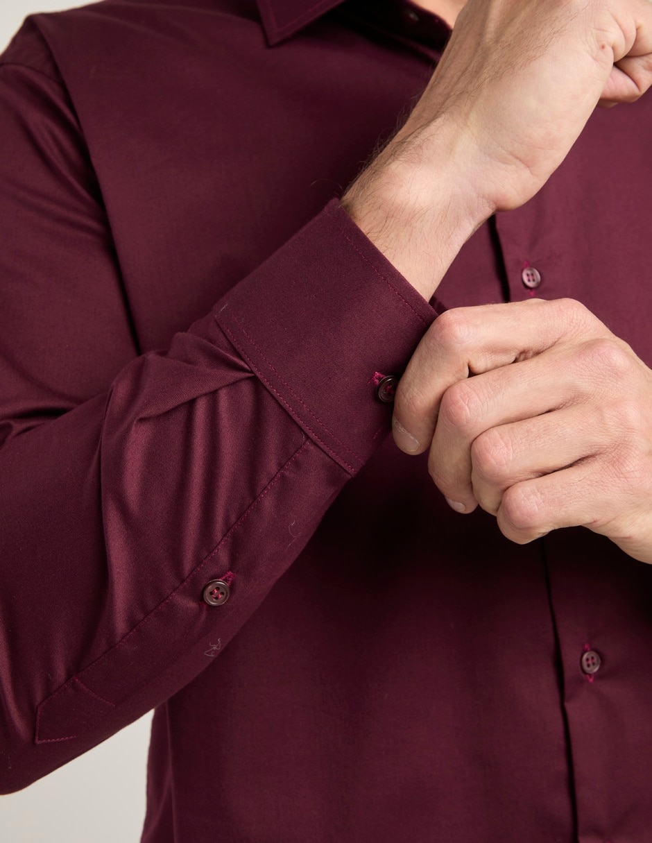 Camisa formal manga larga para hombre 2