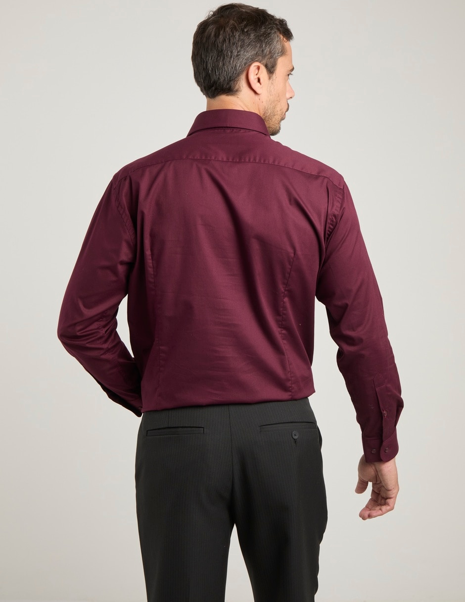 Camisa formal manga larga para hombre 6