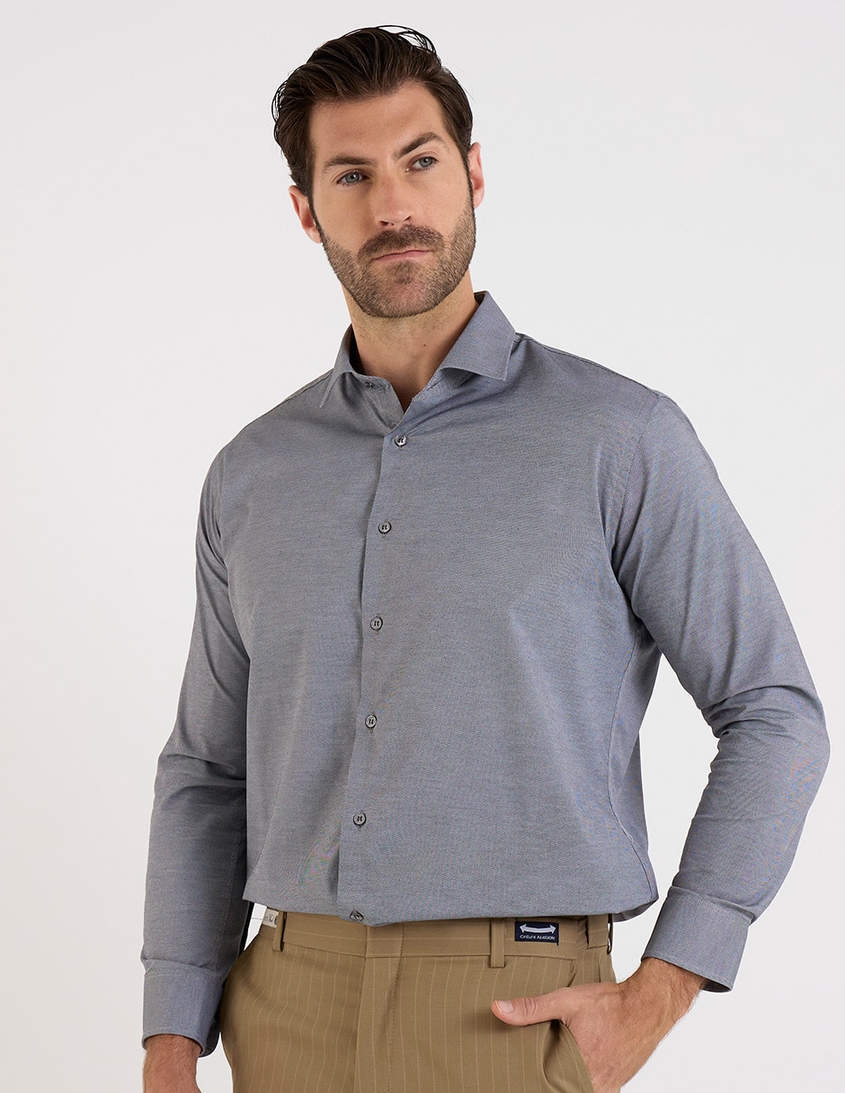 Camisa formal manga larga para hombre