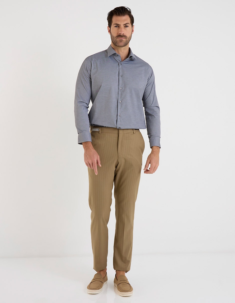 Camisa formal manga larga para hombre