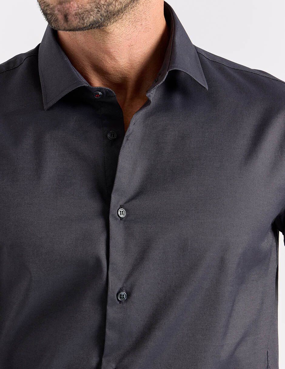 Camisa formal manga larga para hombre 4