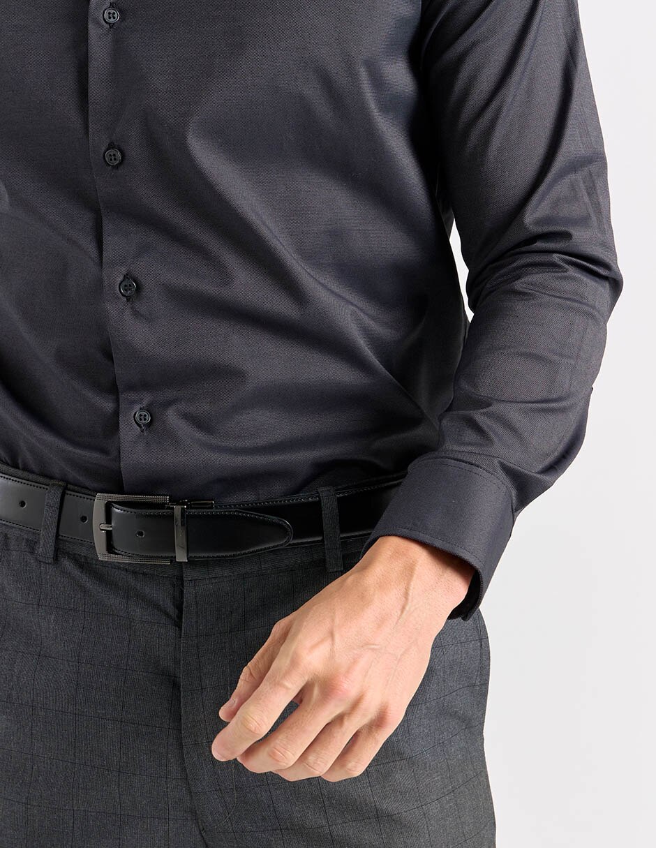 Camisa formal manga larga para hombre 5