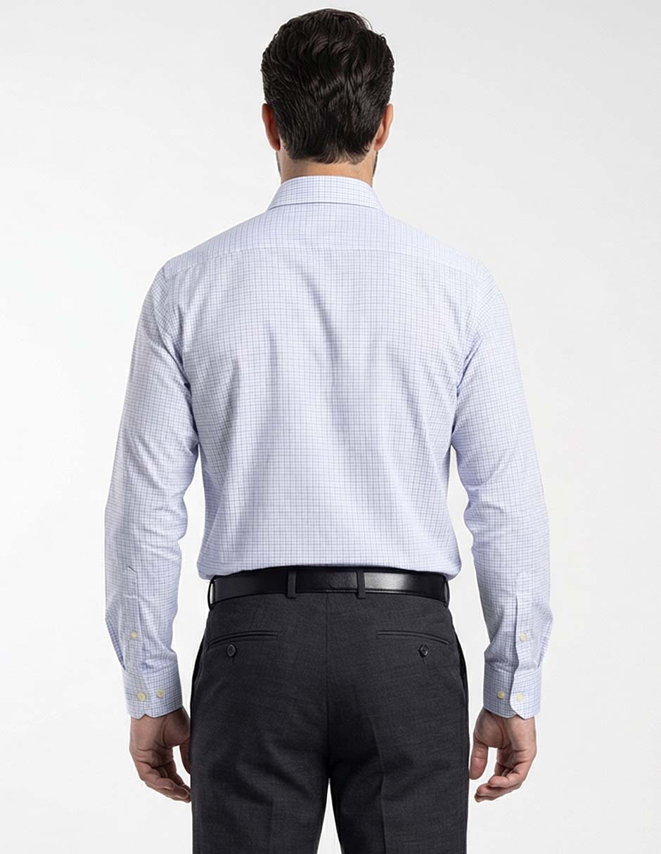 Camisa formal manga larga para hombre 5