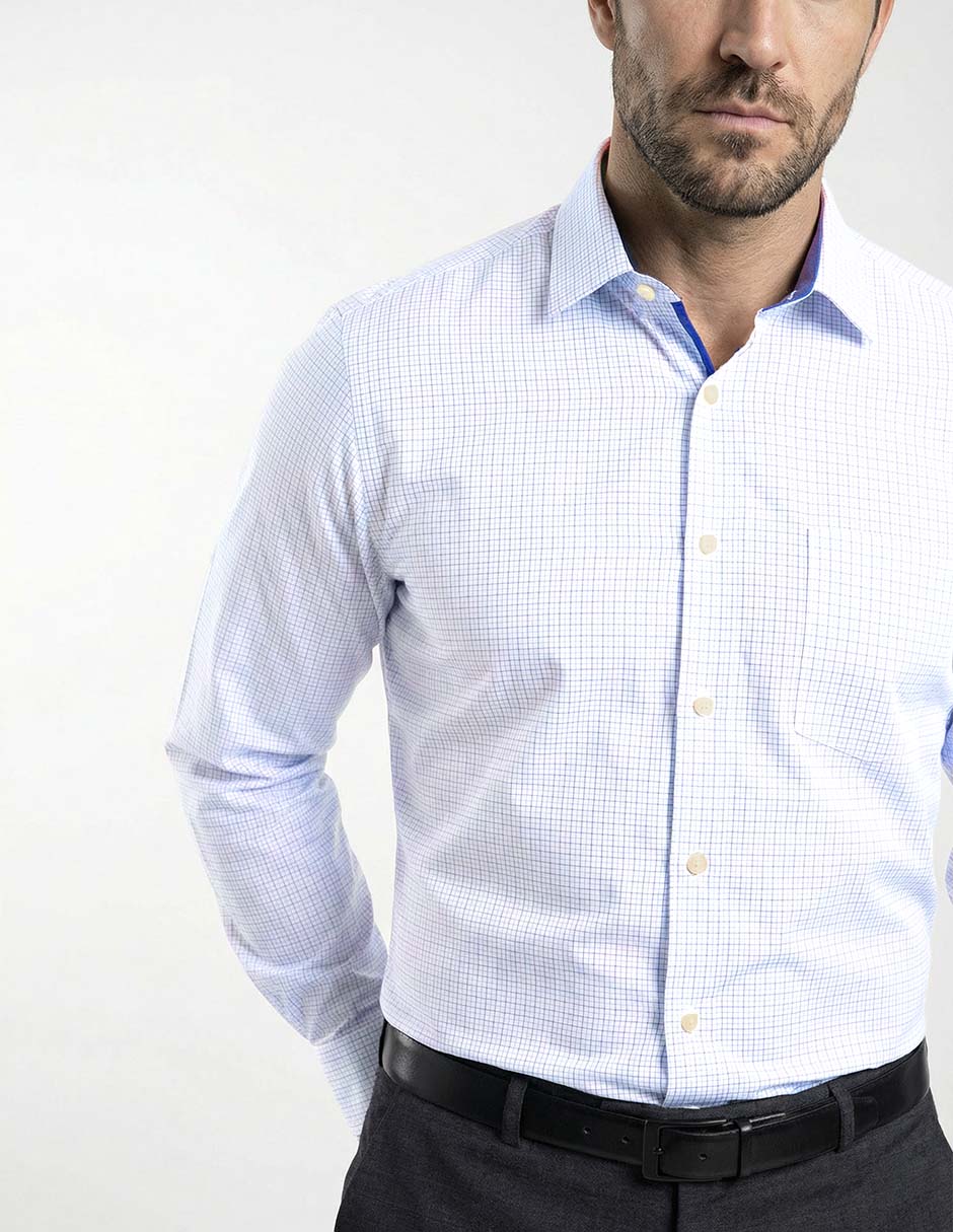 Camisa formal manga larga para hombre 3