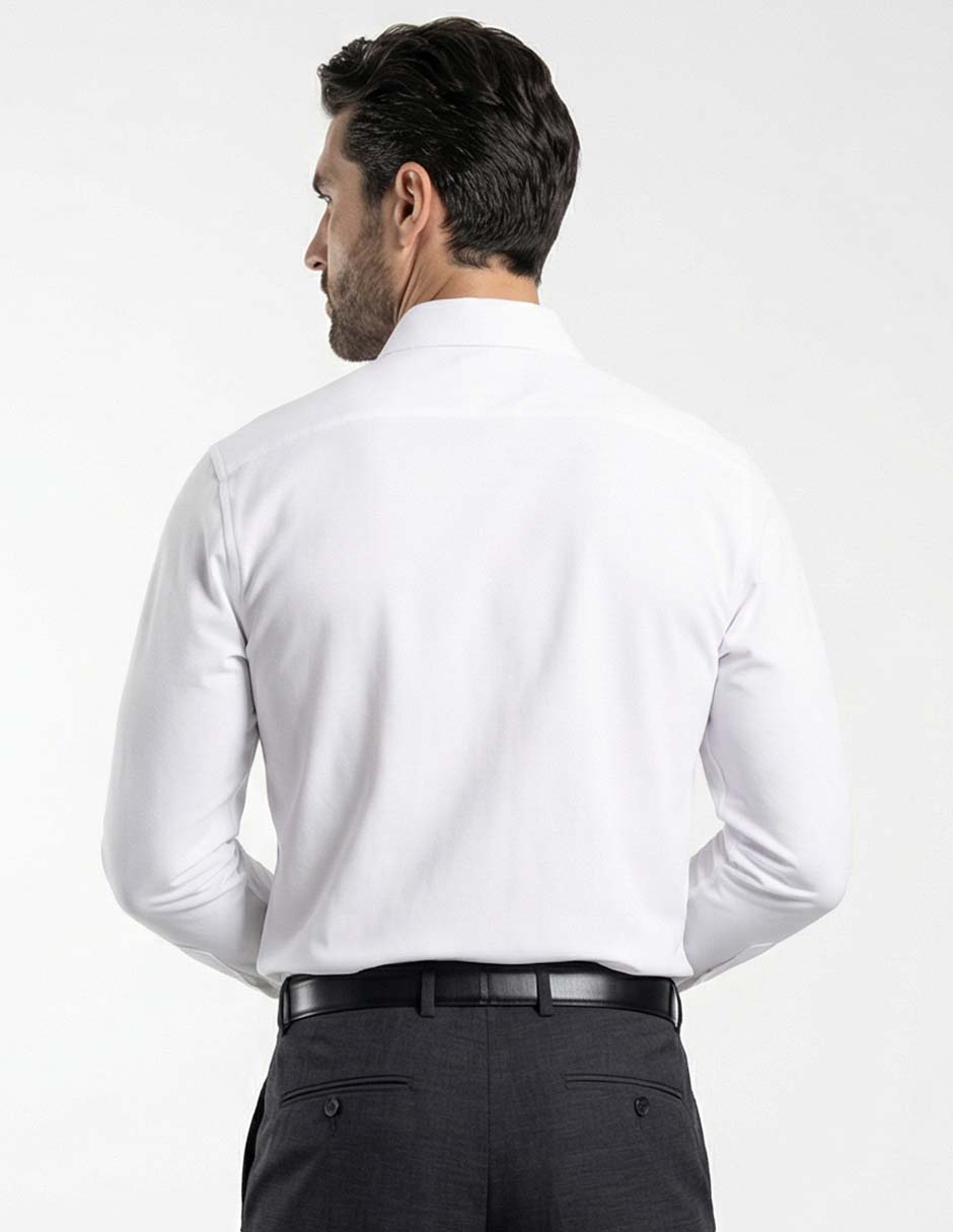 Camisa formal manga larga para hombre 5