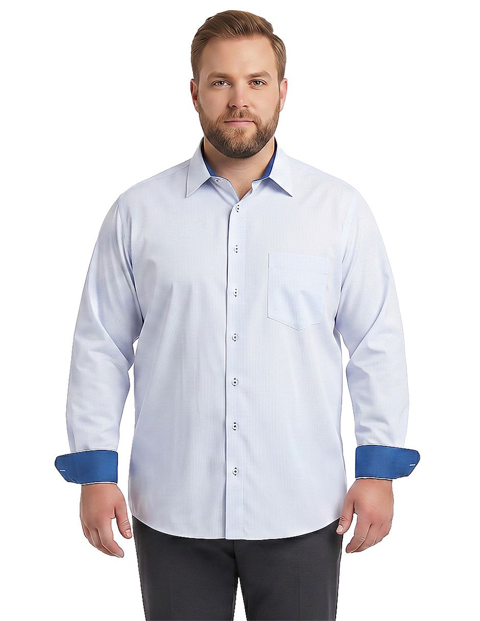 Camisa formal manga larga para hombre