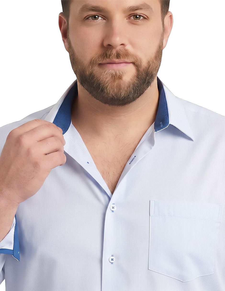 Camisa formal manga larga para hombre 3