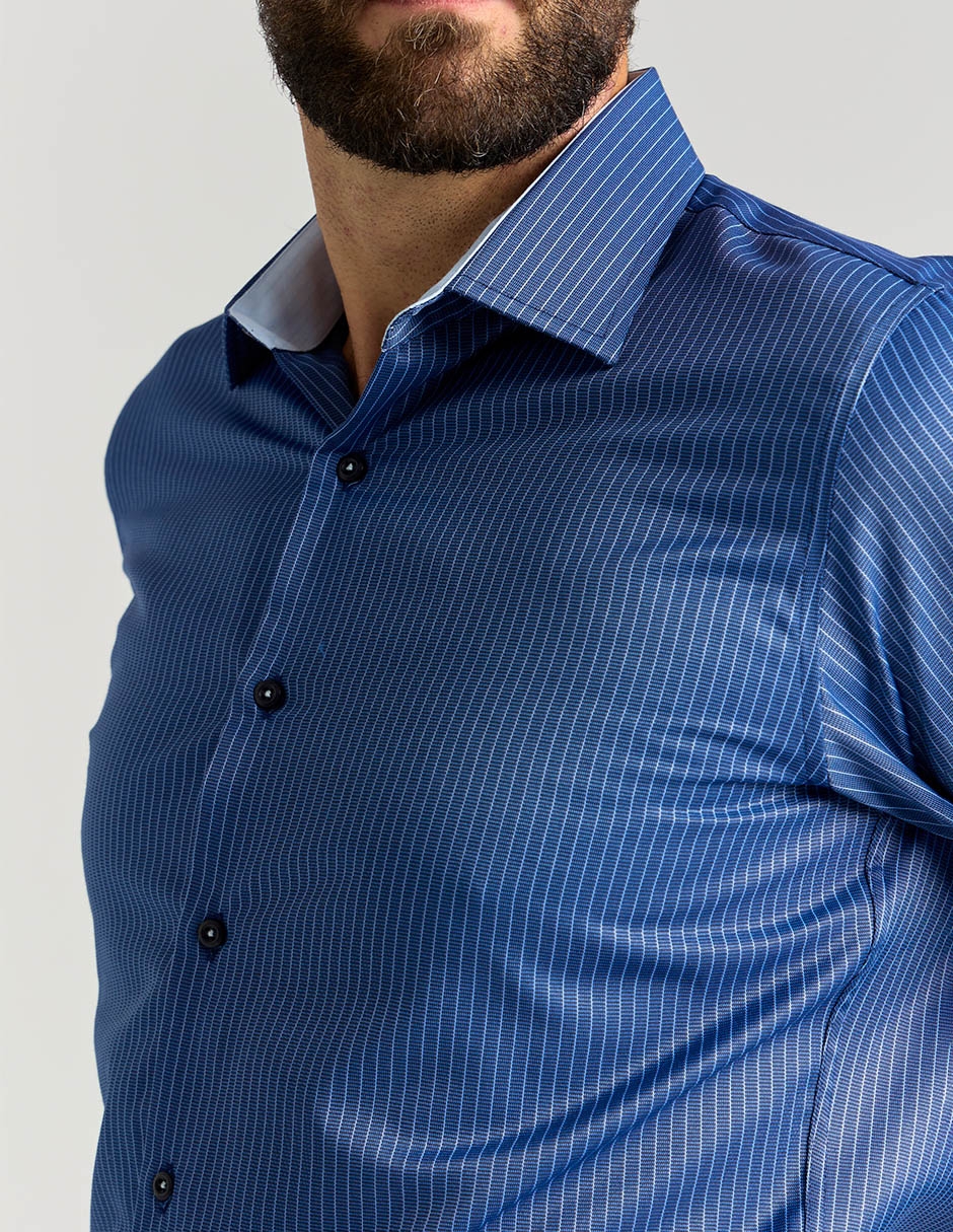 Camisa formal manga larga para hombre