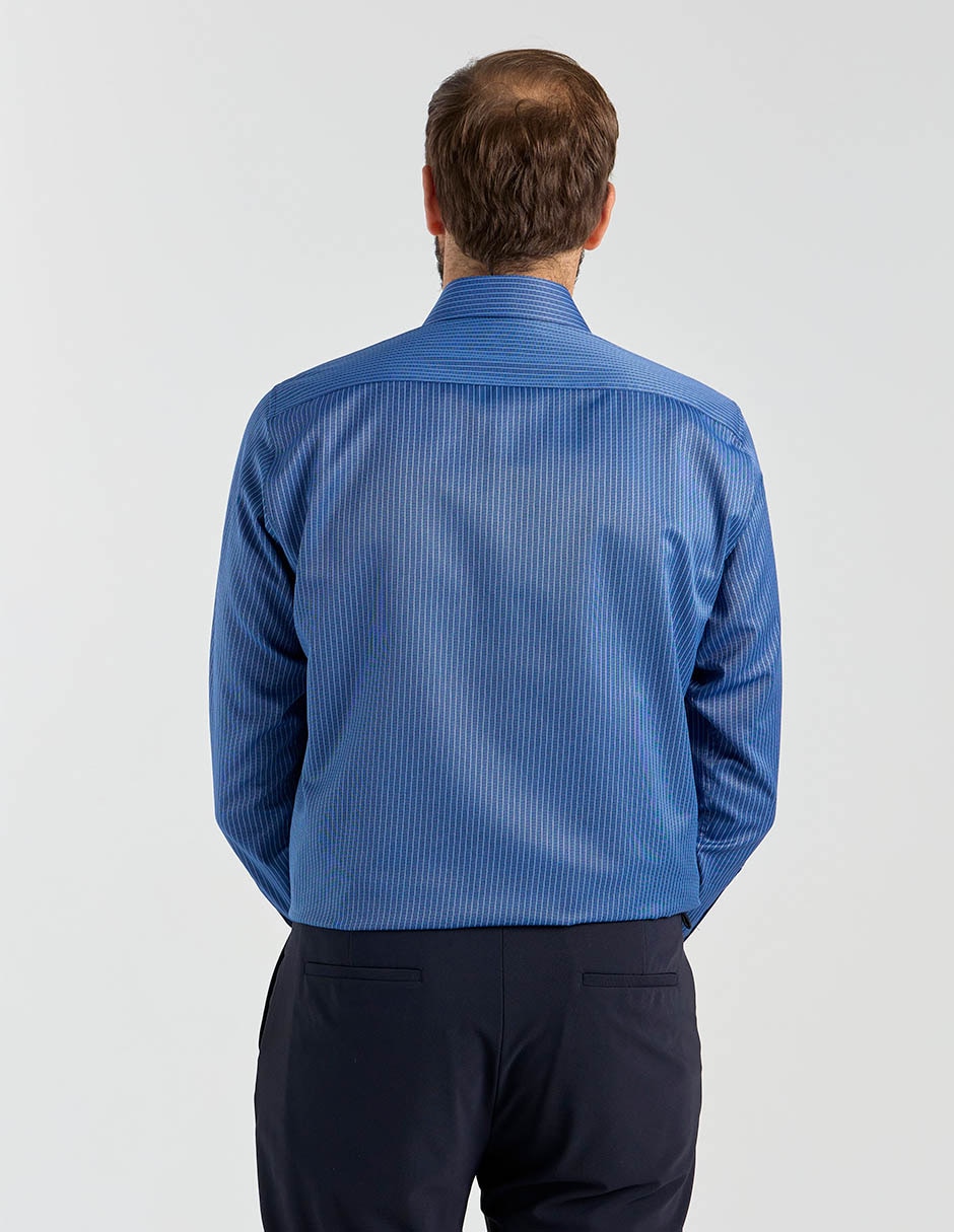 Camisa formal manga larga para hombre 6