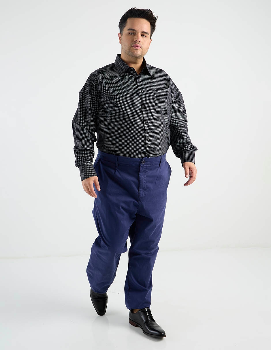 Camisa casual manga larga para hombre