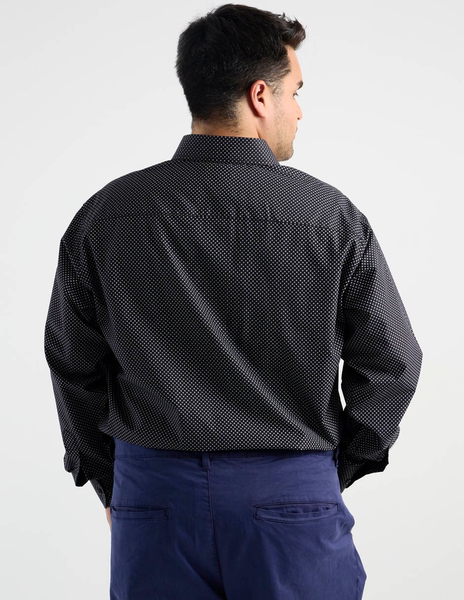 Camisa casual manga larga para hombre 6