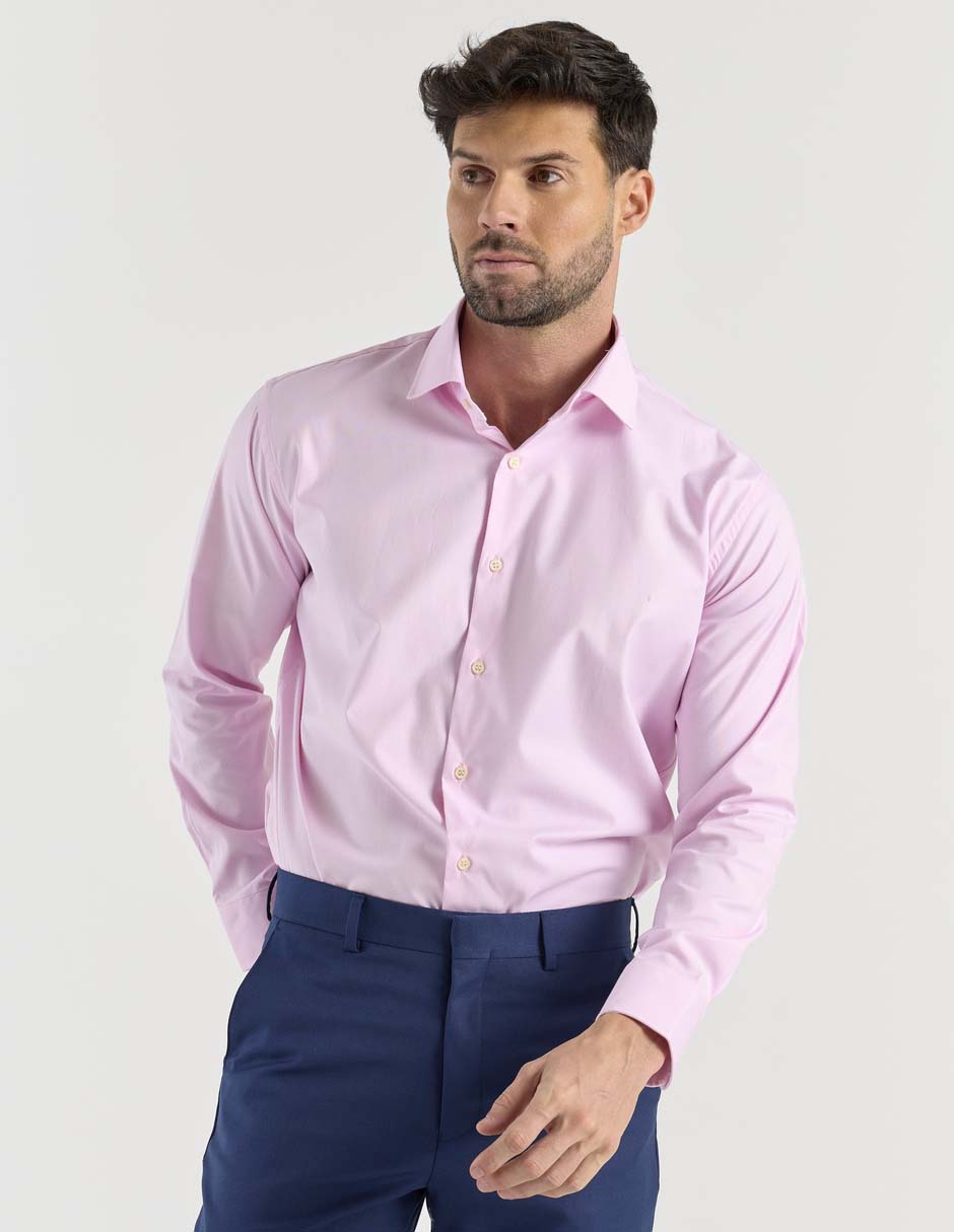 Camisa formal manga larga para hombre 5