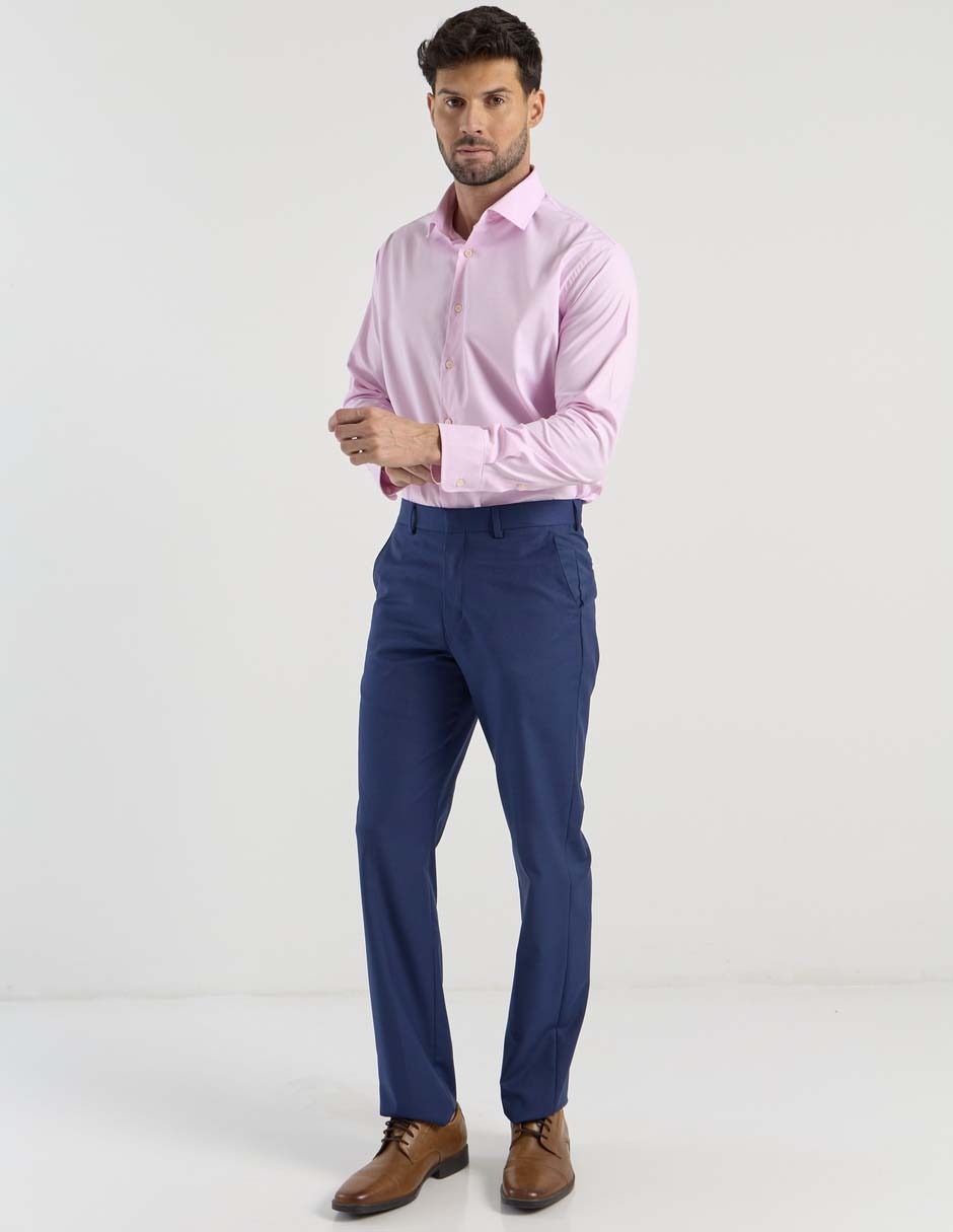 Camisa formal manga larga para hombre 4