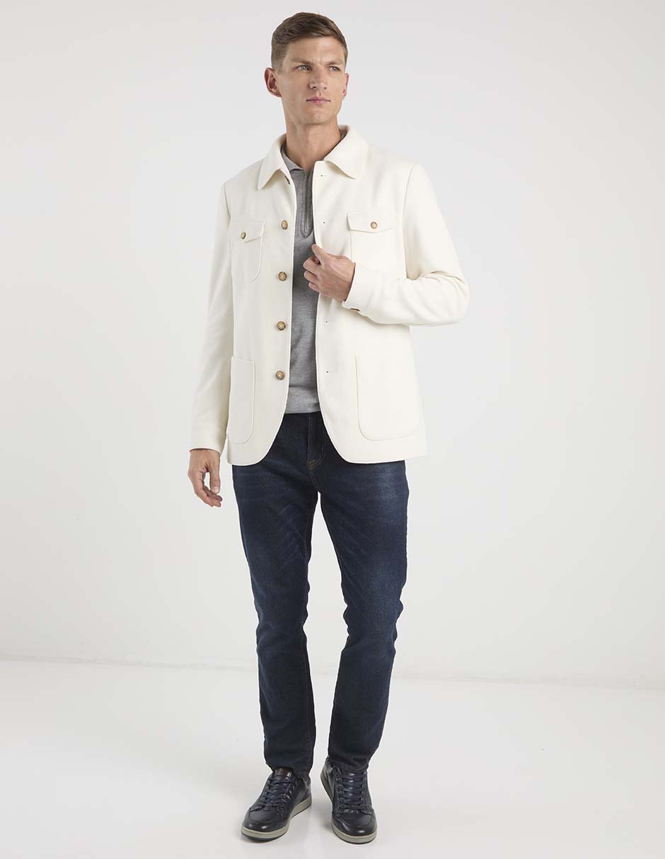 Sobrecamisa casual Contempo manga larga para hombre