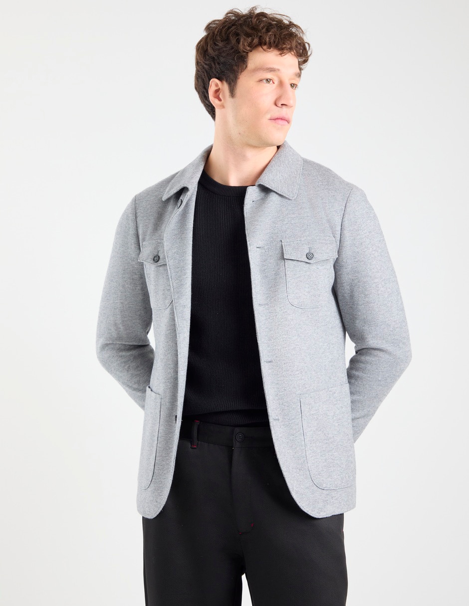 Sobrecamisa casual manga larga para hombre Sobrecamisa casual manga larga para hombre