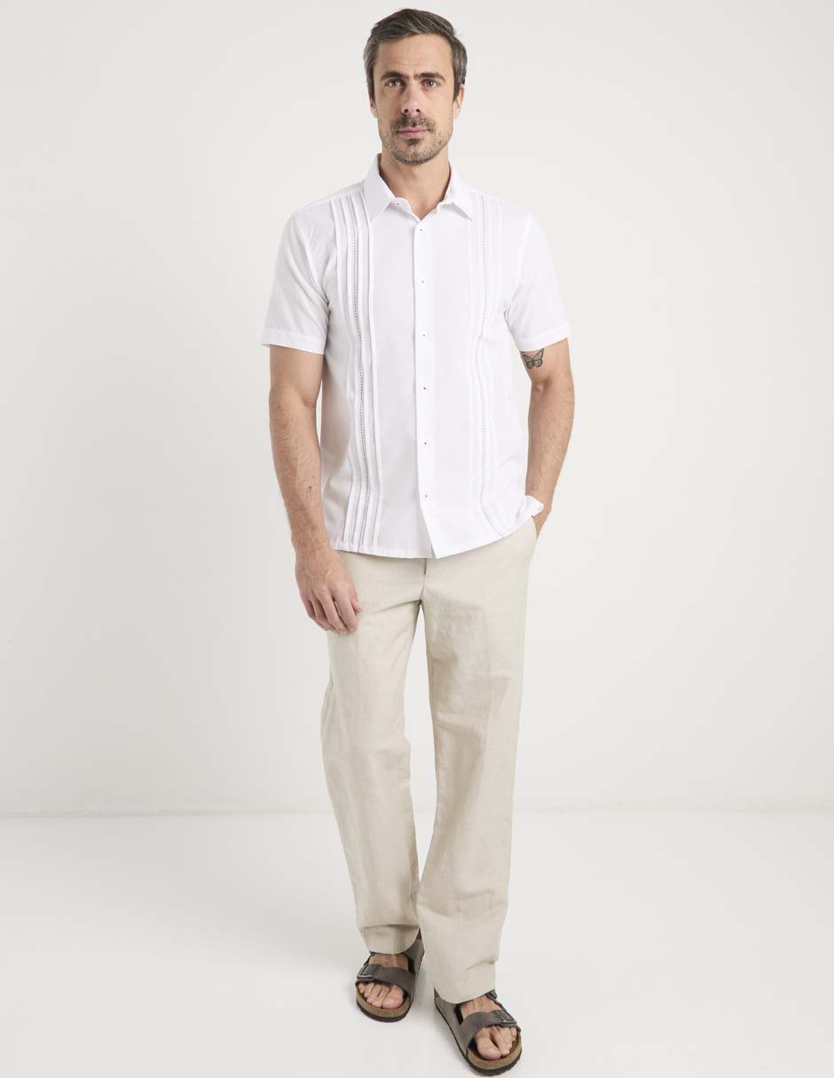 Guayabera manga corta para hombre 3