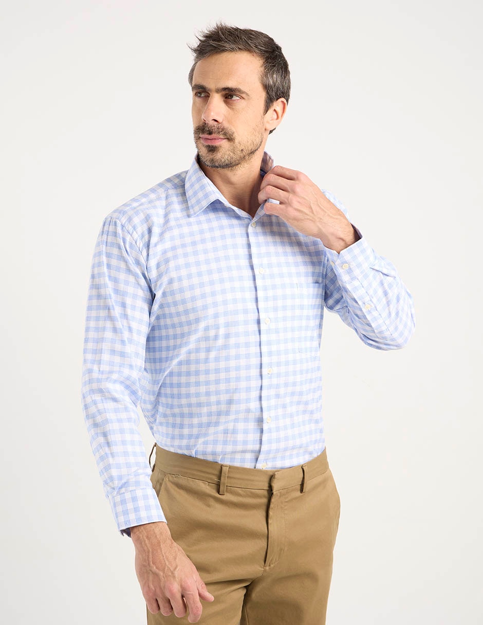 Camisa business casual manga larga para hombre Camisa business casual manga larga para hombre