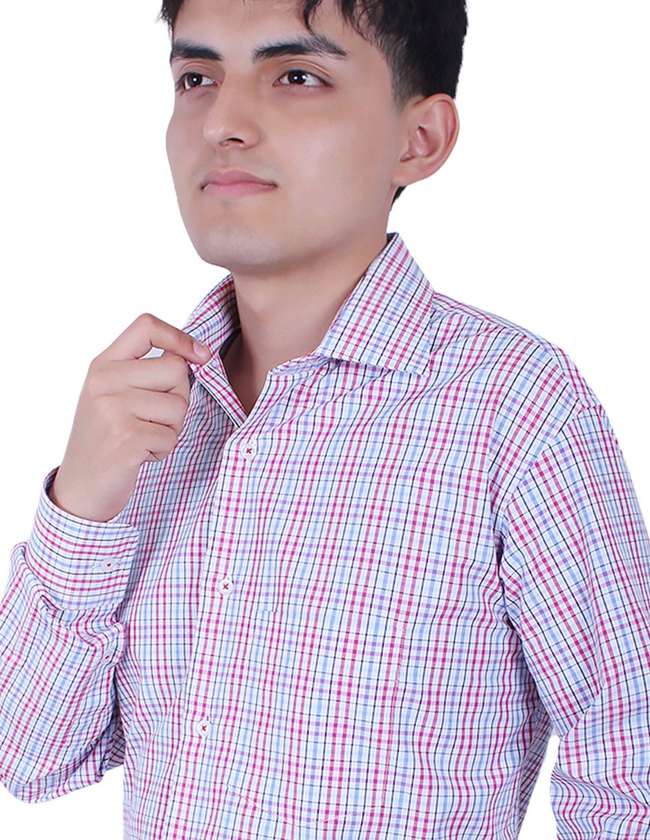 Camisa formal Parllieni manga larga para hombre