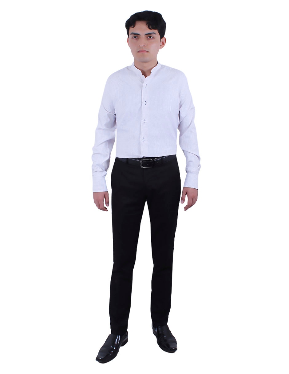 Camisa formal Parllieni manga larga para hombre