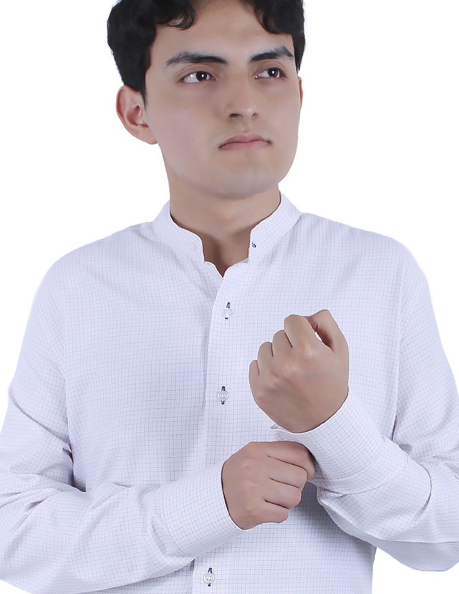 Camisa formal Parllieni manga larga para hombre