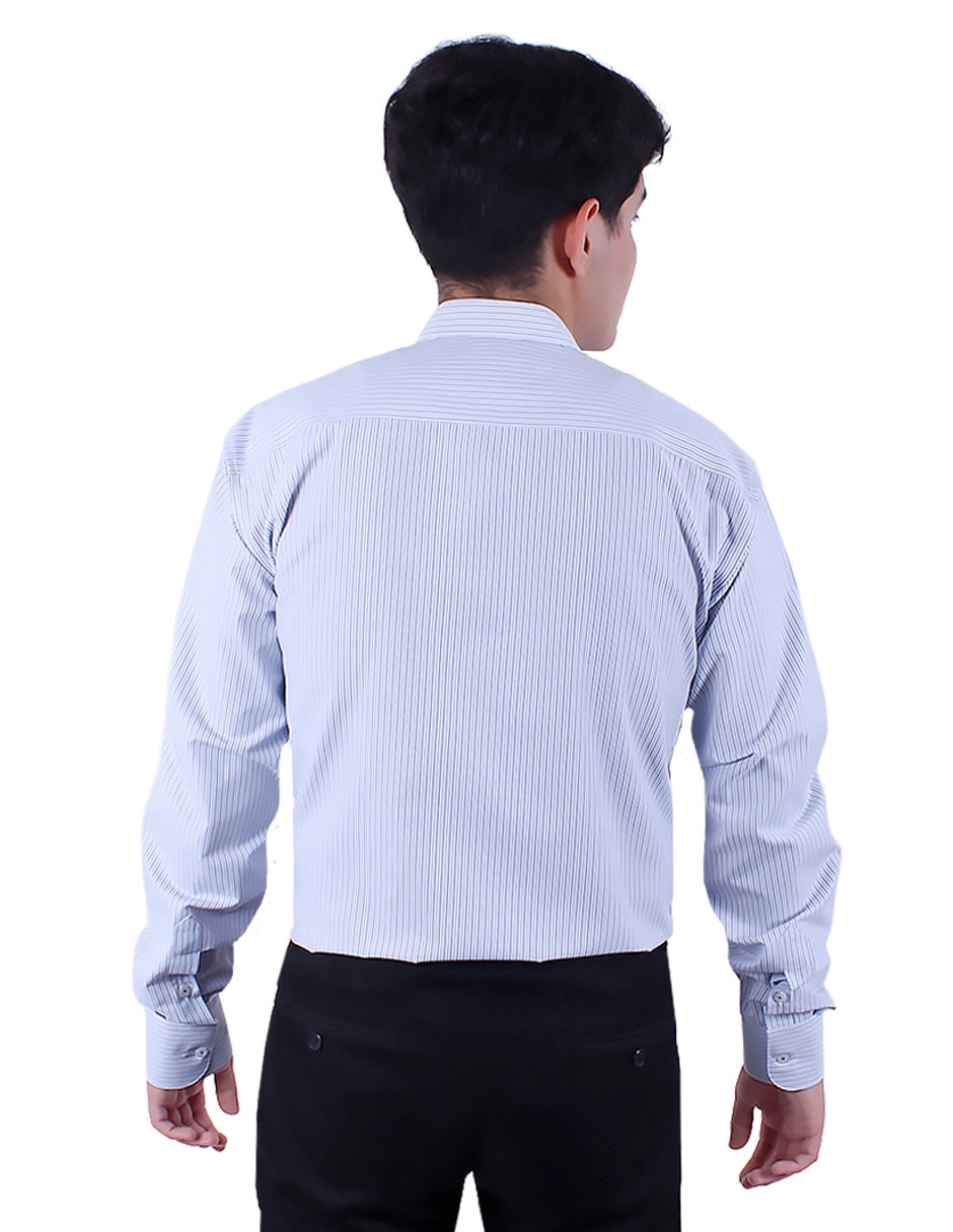 Camisa de vestir de algodón manga larga para hombre 2