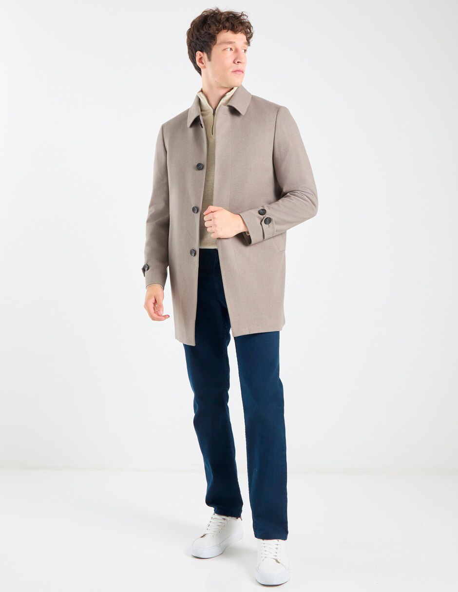 Abrigo de algodón con bolsillos para hombre 3