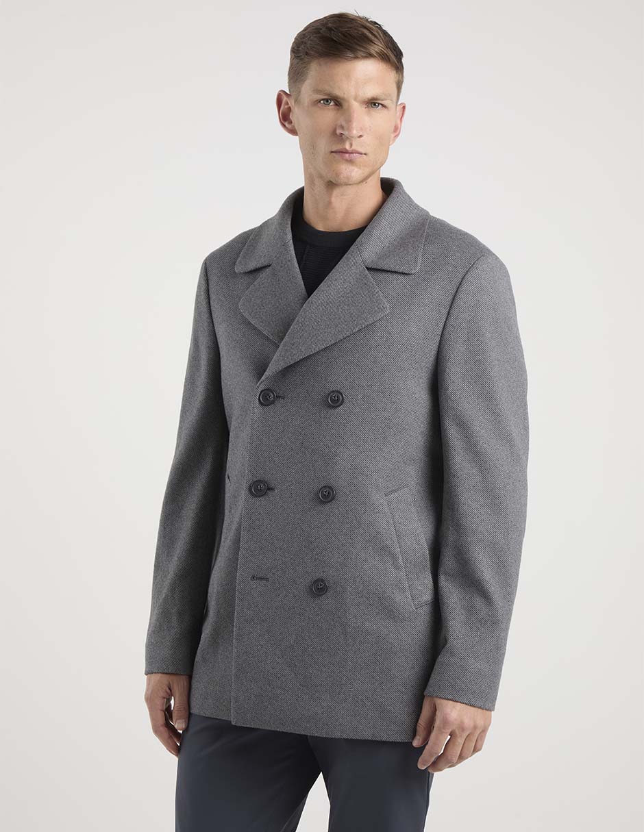 Abrigo con bolsillos para hombre